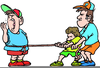 Tug War Clipart Image