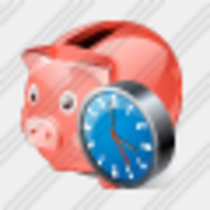 Icon Coin Box Clock Image
