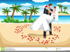Beach Bride And Groom Clipart Image