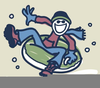 Snow Tubing Clipart Image