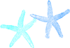 Blue Starfish Clip Art