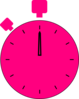 Pink Stop Watch Clip Art