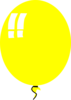 Yellow Ballon Clip Art