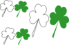 Group Of Shammrocks Clip Art