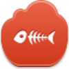 Fish Skeleton Icon Image