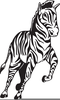 Free Clipart Of Zebras Image