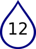 Number Rain Drop Clip Art