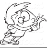 Boy Sticking Tongue Out Clipart Image