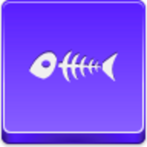 Fish Skeleton Icon Image