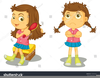 Long Hair Girl Clipart Image