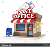 Post Office Building Clipart Image