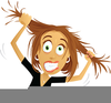 Woman Pulling Hair Out Clipart Image
