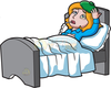 Clipart Sick Woman Image