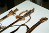 The Historic Worden Sword Rests On A Table With Its Belt And Scabbard Laid Out For Display. Image