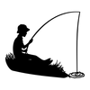 Free Clipart Of Boy Fishing Image