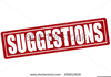 Suggestions Clip Art Image