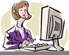 Medical Transcriptionist Clipart Image
