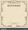 Restaurant Menu Frames Image