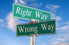 Right Way Wrong Way Image