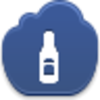 Free Dark Blue Cloud Wine Bottle Image