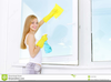 Window Washing Clipart Image