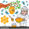Honeybee Clipart Image