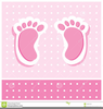 Baby Footprint Clipart Image