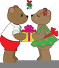 Kissing Bears Clipart Image