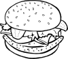 Fast Food Lunch Dinner Ff Menu Clip Art