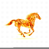 Free White Horse Clipart Image