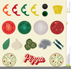 Pizza Toppings Clipart Image