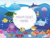 Cartoon Ocean Animal Clipart Image
