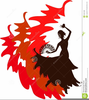 Dancing Lady Clipart Image