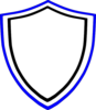 Blue And Black Shield Clip Art