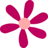 Burgendy Daisy Clip Art