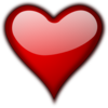 Shiny Heart Clip Art