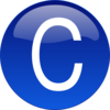 Blue C Clip Art