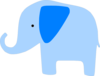 Mint Green Elephant Clip Art