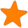 Orange Star Clip Art