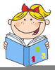 Happy Reader Clipart Image