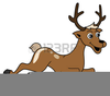 Leaping Reindeer Clipart Image