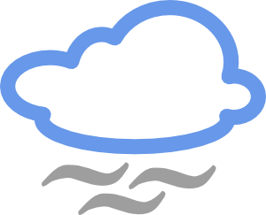 Cloudy Weather Symbols Clip Art