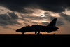 A T-45c Goshawk Assigned To The  Eagles  Of Training Squadron Seven (vt-7) Launches Off On The Flight Deck Aboard Uss Harry S. Truman (cvn 75) During An Evening Training Flight. Image