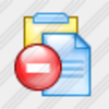 Icon Clipboard Stop Image