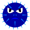 Blue Mine Face Clip Art