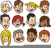 Cartoon Faces Clipart Image