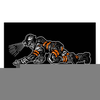 Crawling Coal Miner Clipart Image