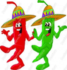 Christmas Jalapeno Clipart Image