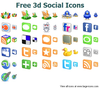 Free 3d Social Icons Image