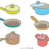 Cartoon Pots And Pans Clipart Image